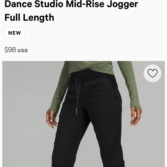 Lululemon Dance Studio Mid Rise Jogger Full Length - Picture 2 of 7